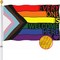 Progress Pride Everyone is Welcome Here Flag 3x5 Outdoor- All Inlcusive Progressive Rainbow LGBTQ Flags for Bisexual LGBTQ Non Binary Lesbian Gay Transgender Prides Proculsexual